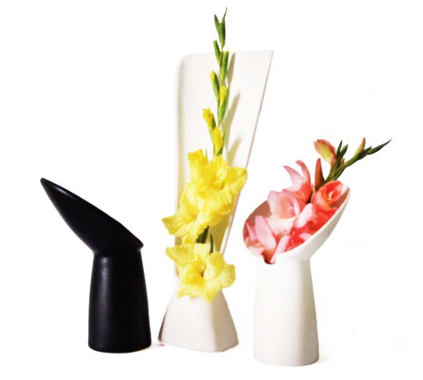 Bouquet Vase Medium White - Image 2